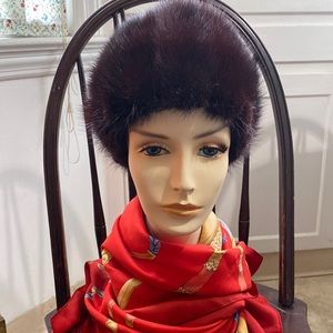 Vintage 60’s Mink Pom Pom Hat EUC